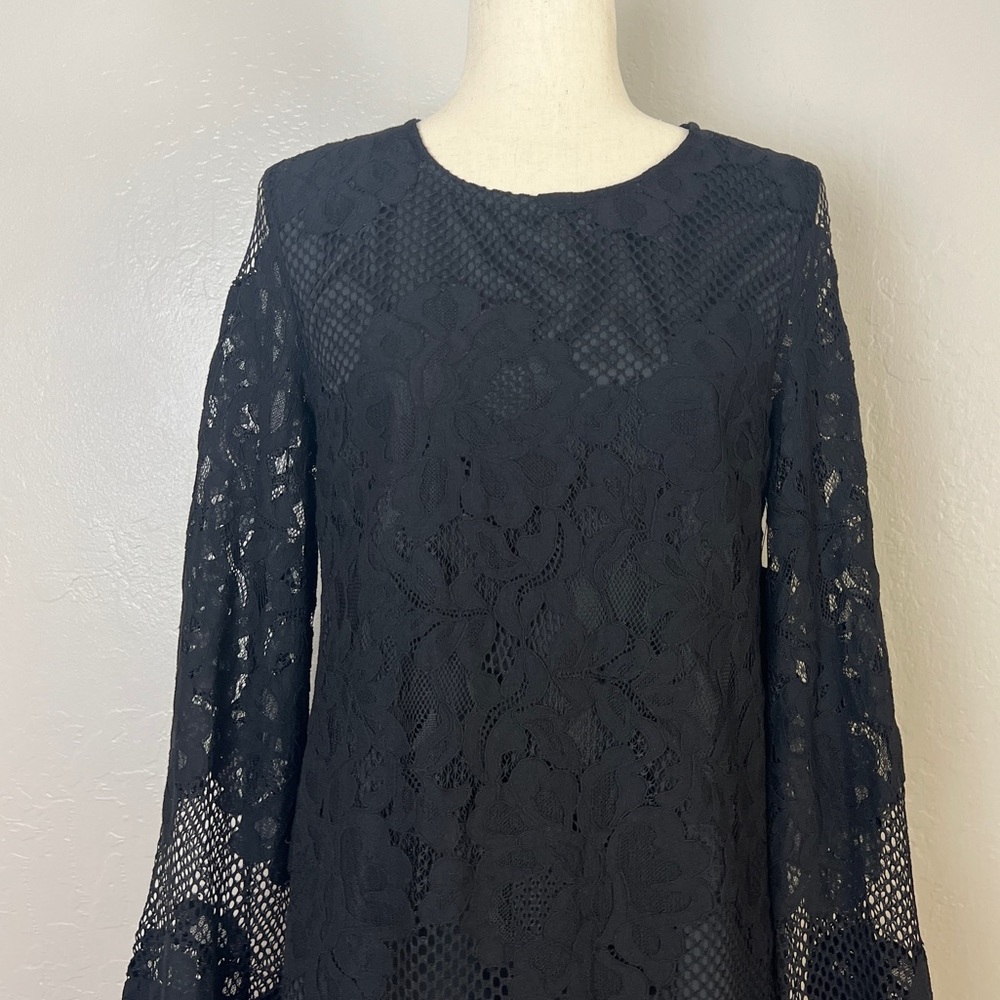 Lulu's Black Lace Mini Dress - Picture 4 of 15